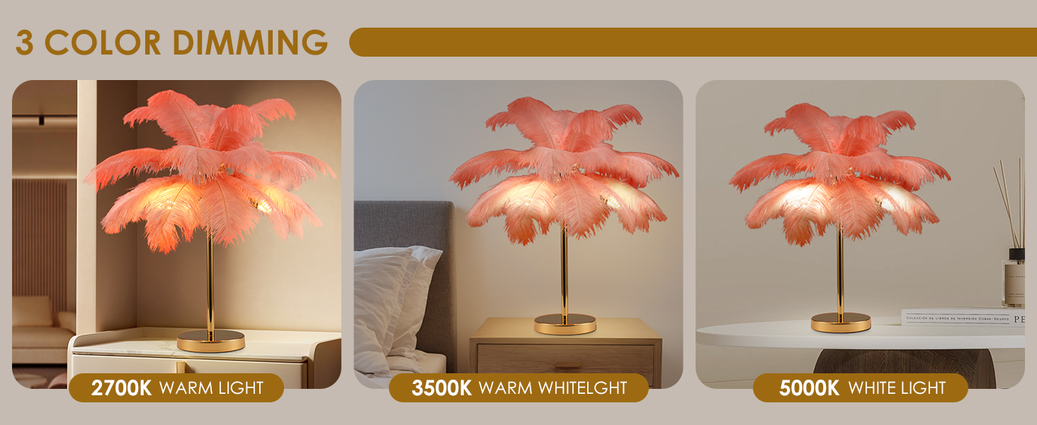 Ostrich Feather Table Lamp (4)