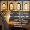 Candle Warmer Lamp with Timer, Electric Candle Warmer Lamp with 2 Bulbs for Jar Candles, Dimmable Timer Heat Melting Wax Candles for Bedroom Home Decor House Warming Gifts 