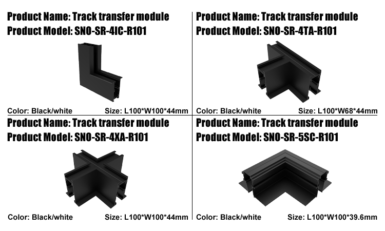 6. Wholesale modern LED track light track, hot track corner, black and white to choose from