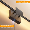 Battery Operated Wall Sconces with Remote Control, Dimmable Wall Sconces with DIY Independently Rotatable Lamppost, 3000K-6000K LED Wall Lights for Living Room, Bedroom, 28.3 Inch 
