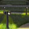 Outdoor Spot Light, Black Landscape Lighting Spotlight for Yard, Replaceable 2 X GU10 Bulb 220-240V IP44 Waterproof, Aluminum+ Glass, Garden Patio Driveway House