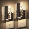 LED Night Lights Plug Into Wall, Mordern Night Light with Dusk-to-Dawn Sensor, Dimmable Decorative Nightlights, Adjustable Brightness Night-Lights for Bathroom, Hallway, Bedroom,Stairway 