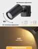 LED Night Light,Night Lights Plug into Wall, 0-100LM Dimmable Brightness, Wall Spotlight Indoor,Dusk to Dawn Sensor,Modern Decor Nightlight for Bathroom,Hallway,Stairs 