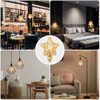 LED Vintage Star Shaped Light Bulb, Amber Glow, Five-Pointed Modern Tungsten Lamp 4W E27 Decorative Light Bulbs Vintage LED Edison Bulb 