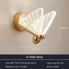 Gold Wall Lamp Butterfly LED Light of The Wall Luxury Modern Living Room Bedroom Bedside Hallway Porch - Wall Light Bedroom Light fixtures, Acrylic