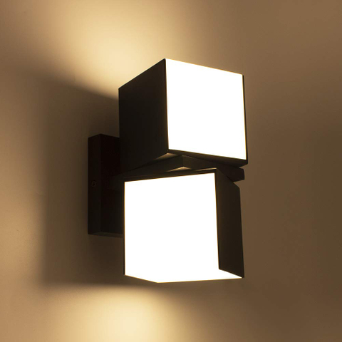Cuba 3000K 1100LM LED Integrated Porch Wall Light Outdoor and Indoor Bedroom LED Wall Lantern Sconce
