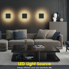  Outdoor LED Wall Light Modern Outdoor Porch Light Patio Light Outdoor Wall Sconce Aluminum Waterproof Porch Lights Indoor Outdoor Sconce Wall Lighting Warm White 3000K (Square) 
