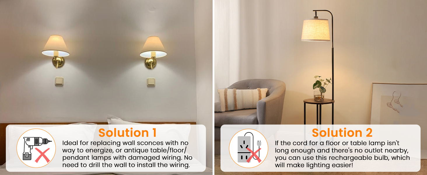 Rechargeable Light Bulbs (8)