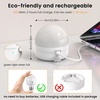 E26 Rechargeable Light Bulbs with Remote Control Timer and 3 Color Temperature Magnetically Battery Operated Light Bulbs Dimmer for Non-Hardwired Detachable (5W+E26+3Colors) 