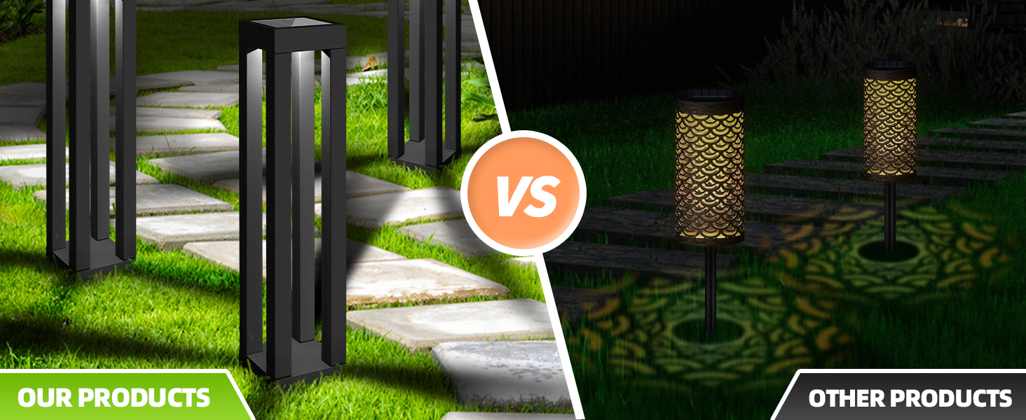 Outdoor Solar Floor Lamps (2)