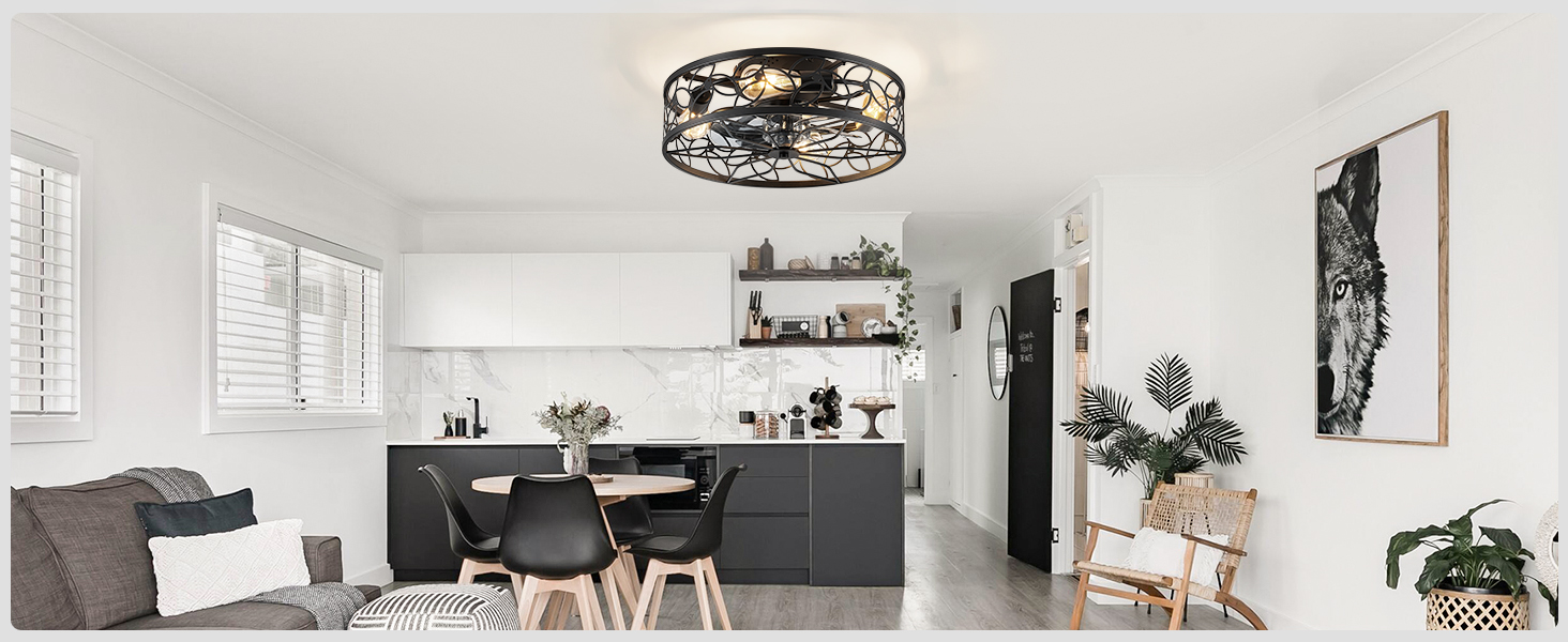 Caged Ceiling Fans with Lights (32)