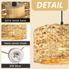Rattan Pendant Light for Kitchen Island, 12.2in Boho Hand Woven Kitchen Light Fixtures Wicker Dining Room Lighting Coastal Chandelier for Farmhouse Bedroom Living Room Restaurants Bedside