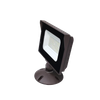 LED black floodlight with base, 5-year warranty, DOB photoelectric sensor