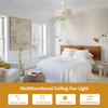 Boho Rattan Ceiling Fan with Light, 20