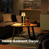 Gold Table Lamps Rechargeable, Cordless Lamp with 26000mAh Battery Operated,Wireless Lamp for Restaurant Home Dinner Dining Kitchen Outdoor Patio,Waterproof & Portable IP44