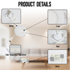 5W 3CCT Round Recessed LED Panel Light with CCT Switch | &Oslash;85mm