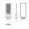 Drawing_200W Solar Powered LED Street Light with PIR Sensor for Commercial & Outdoor Applications