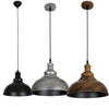 Industrial Lighting Vintage Pendant Lamp E27 Retro Lamp Metal Hanging Lamp for Kitchen Dining Room Living Room Restaurant Ø30cm Black Housing