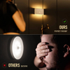 Rechargeable Night Lights with Dusk to Dawn & Motion Sensors, Warm & Soft White Stair Lights for Bathroom, Hallway, Linkable, Magnetic Mount