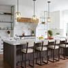 Modern Pendant Lights Kitchen Island,Crystal Pendant Light,Kitchen Pendant Lighting Over Island,Glass Pendant Light Fixtures,Indoor Brass Pendant Lights,E12 Bulb Included