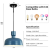 Pendant Lights Kitchen Island - Farmhouse Pendant Light Fixture with Hammered Shade, Adjustable Hanging Lamp Dome Ceiling Lighting for Living Room Foyer