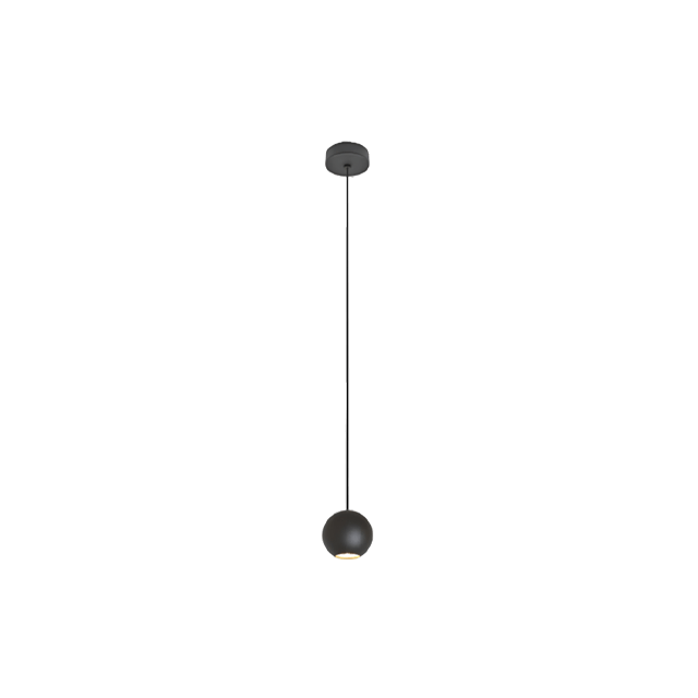 8.5W Canopy Size Ф80*35MM LED Retro Round Pendant Light Ball Size Ф70MM