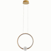 D330*H1200MM 19W 3000K Sand Gold + White Ceiling Pendant Made in China