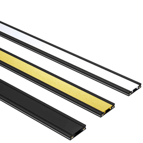 Magnetic Track Aluminium + Pc Black Ip20 Magnetic Track Light Rail Magnetic Led Track Lights System