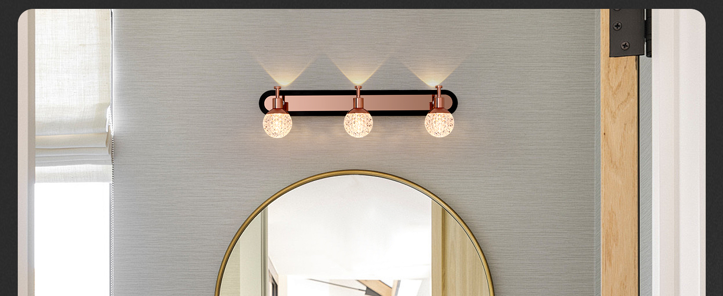 3 Lights Bathroom Vanity Light Over Mirror (1)