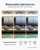  6 Light Gold Track Lighting Kit, Modern LED Track Lighting Fixtures Ceiling, Flexibly Rotatable LED Light Head with Acrylic Ring, Kitchen Ceiling Spot Light(GU10 Socket, Bulbs Not Included) 