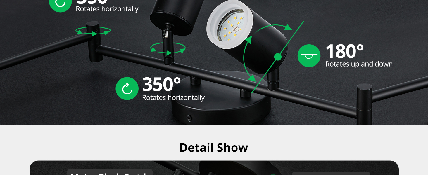 Gold Track Lighting Kit (2)