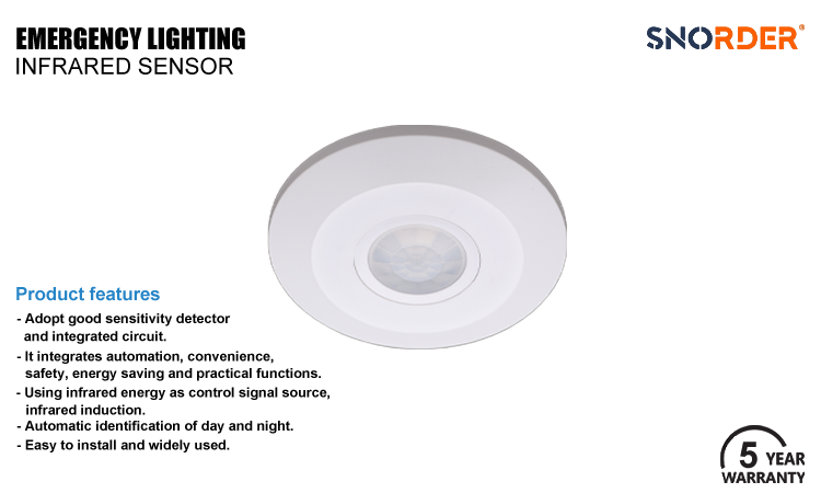 1. 5-year warranty China-made LED modern infrared sensor 110-130vac 220-240vac can be selected with a maximum wattage of 1000W 2000W, with a detection range of 360