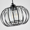 Brushed Pendant Light Fixtures, Modern Crystal Hanging Ceiling Light, Farmhouse Small Chandeliers, Metal Cage Pendant Lighting, Adjustable Pendant Lights Kitchen Island, Hallway