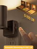 LED Night Light,Night Lights Plug into Wall, 0-100LM Dimmable Brightness, Wall Spotlight Indoor,Dusk to Dawn Sensor,Modern Decor Nightlight for Bathroom,Hallway,Stairs 