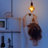LED Bulb E27 4W Heart Shaped Non-Dimmable LED COB Filament Bulb Edison Lamp Indoor Home Decoration Tungsten Lamp Vintage Bulbs 125*166mm 