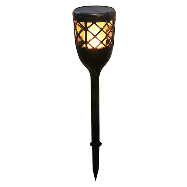 Solar Lights Outdoor Garden Pathway Solar Powered Yard Lights for Walkway Sidewalk USB chargeable Flame Light With Montion Sensor