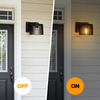 Outdoor Wall Lantern, Exterior Waterproof Wall Sconce Light Fixtures, Black Front Door Porch Lights Wall Mount Lighting with Clear Glass Shade, E26 Socket Wall Lamp for Patio 