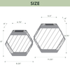 Grand patio Outdoor Leiden LED Solar Hexagon Wall Sconce Planter, with Dusk to Dawn Sensor Decor Wall Lighting for Garage Doorway Patio Yard, Cement Grey