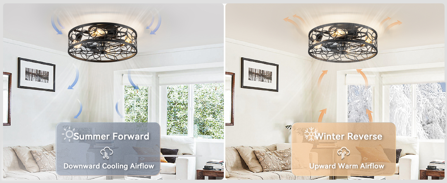 Caged Ceiling Fans with Lights (25)