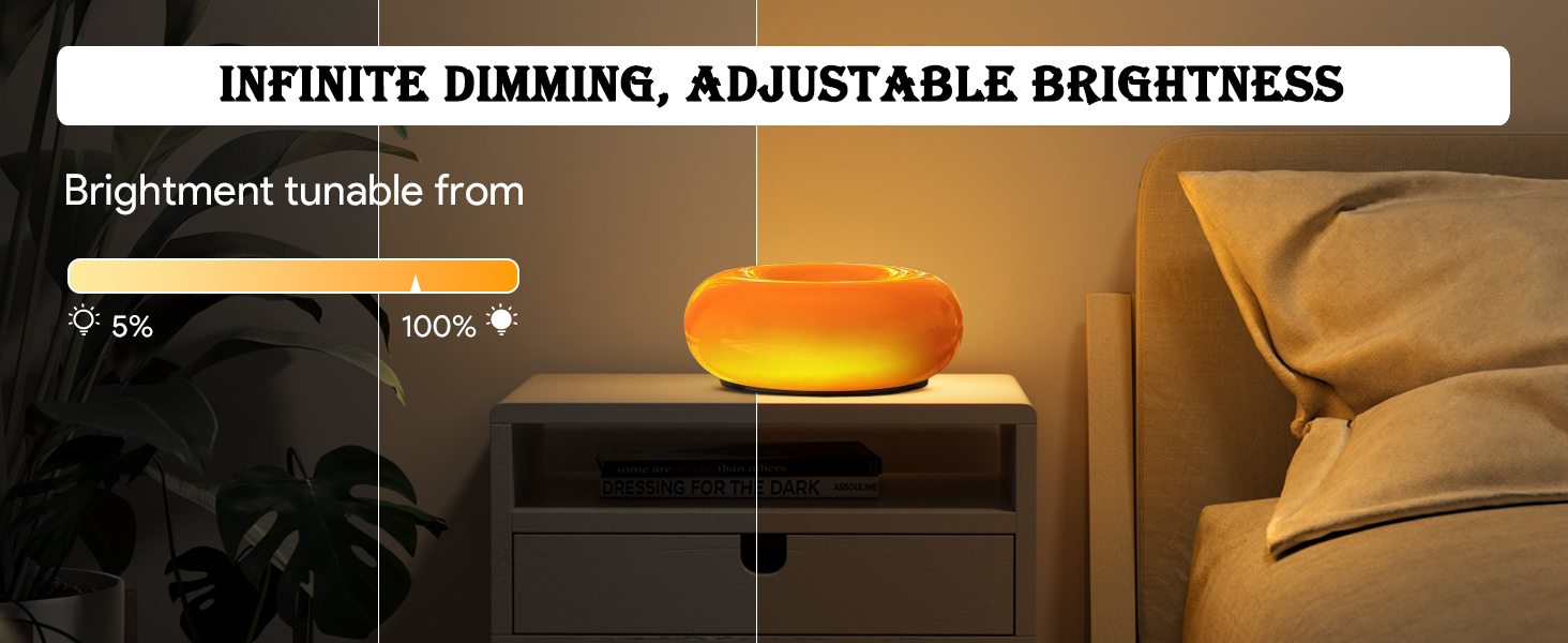 Modern Orange Donut Lamp (6)