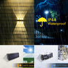 Solar Lights Outdoor 3000K Warm Aluminum Waterproof Dusk to Dawn Lighting Wall Sconce Up Down for Outside, Fence, Walkway, Porch, Deck 