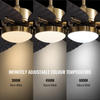  52" Tropical Ceiling Fans with Lights, Indoor Outdoor Black Ceiling Fan with Remote/APP Control, Flush Mount 5 Palm Leaf Ceiling Fan Light for Bedroom Dining Room Living Room Patios, 6 Speeds Visit t