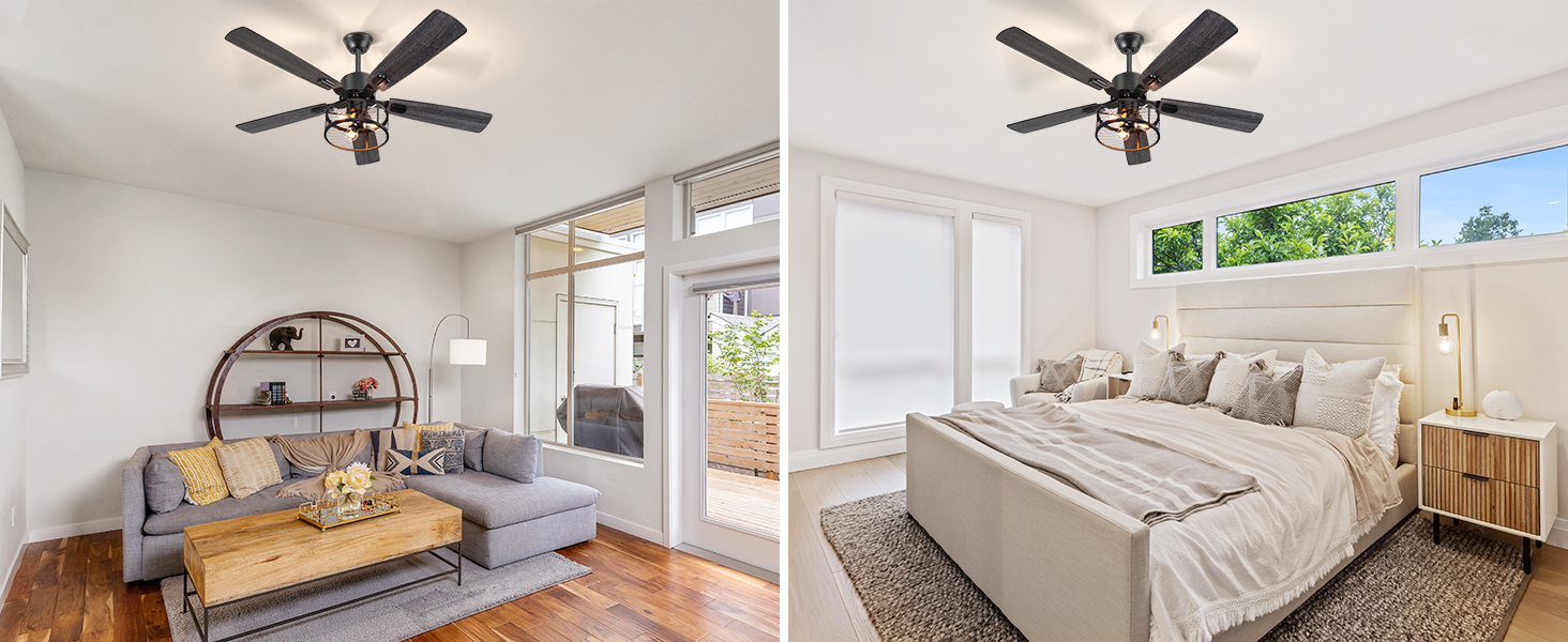 52 Inch Farmhouse Ceiling Fan with Lights and Remote (25)