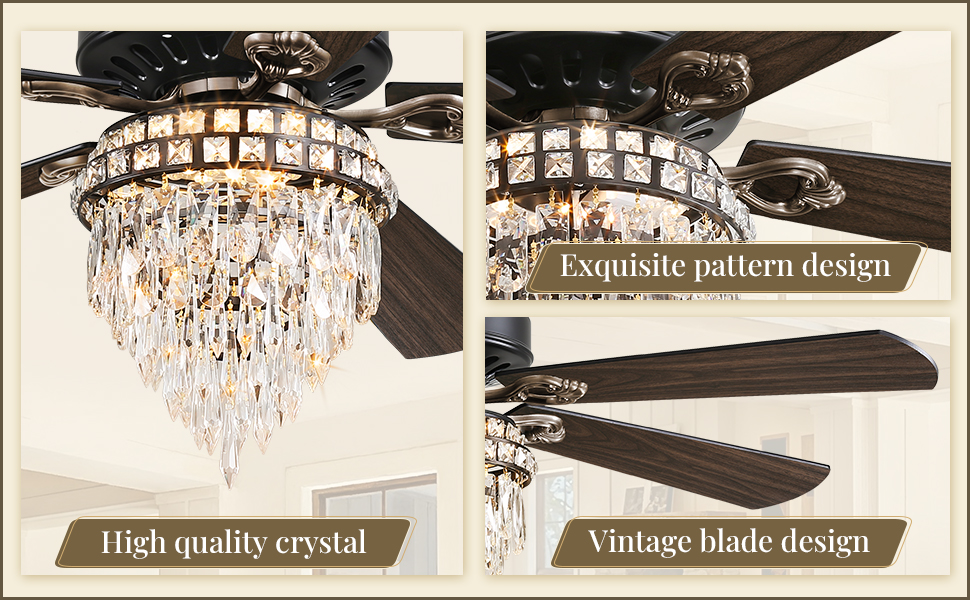 Farmhouse Fandelier Ceiling Fan with Light (2)