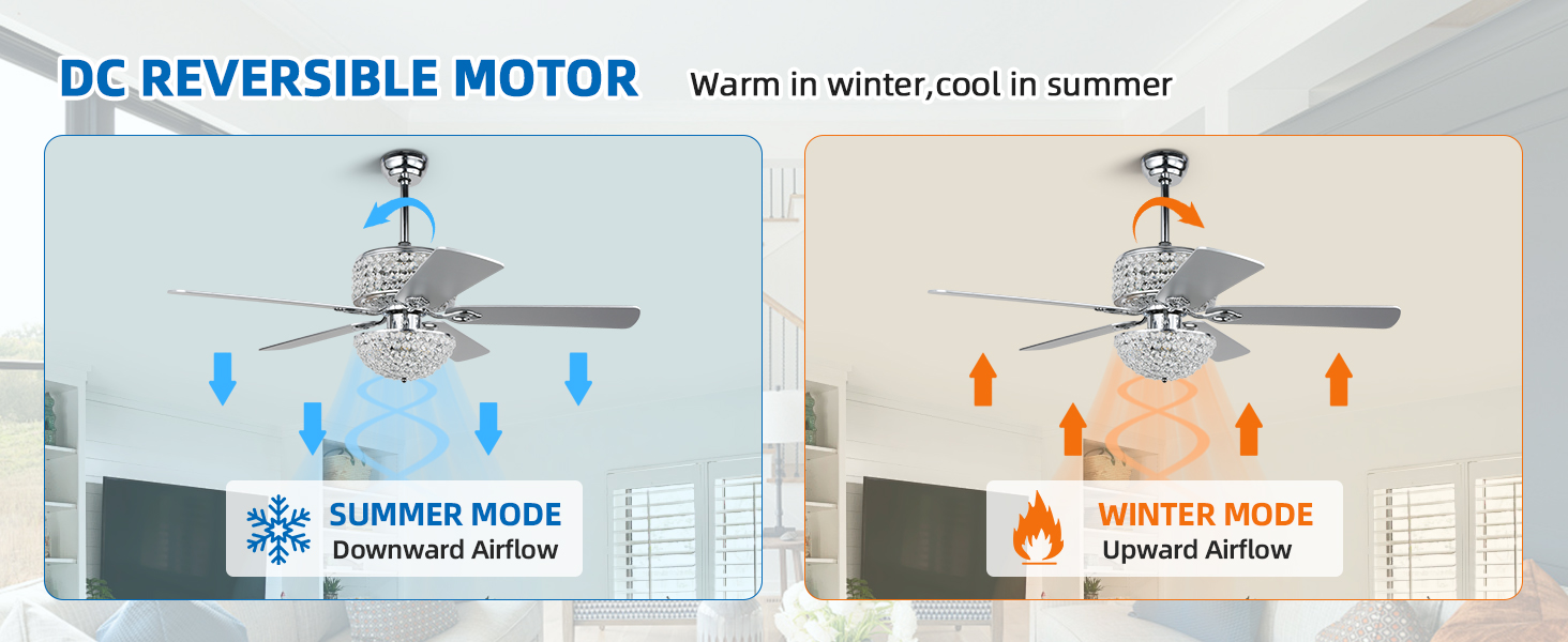 Crystal Ceiling Fan with Lights (17)