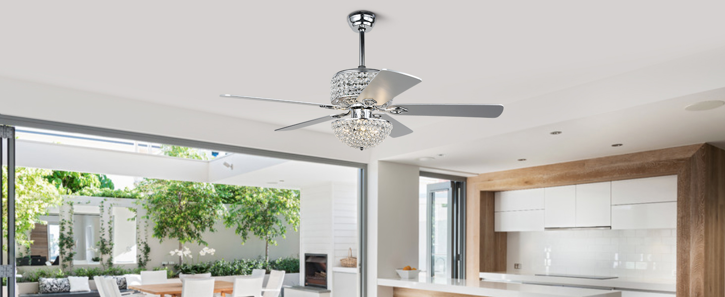Crystal Ceiling Fan with Lights (25)