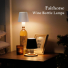 Wireless Bottle Lamp Shade, 3 Color Rechargeable Wine Bottle Lights for Bars Restaurants LED Bottle Lamp for Indoor & Outdoor Adjustable Brightness and Light Temperature 3000-6000K 