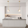 Modern Gold Pendant Light Fixtures Glass Globe Pendant Lighting for Kitchen Island 1-Light Mid Century Pendant Light 