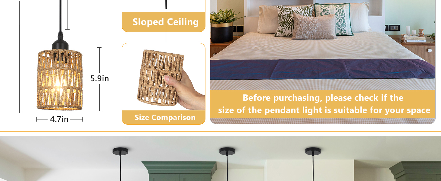 Rattan Pendant Lights (5)