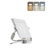 6W 3CCT Square Recessed LED Panel Light with CCT Switch | 120&times;120mm